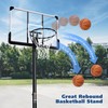 Basketball Hoop Outdoor 6.7ft-10ft Adjustable with 44 inch Backboard Portable