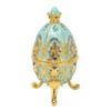 Egg Trinket Box Enamelled Jewelry Box Zinc Alloy Exquisite Jewelry