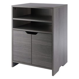 Nova Open Shelf Storage Cabinet - Charcoal