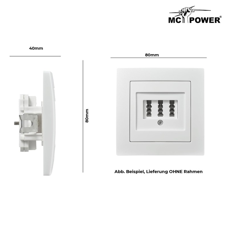 McPower TAE-NFN Junction Box | Flair | 3 x 6-Pin
