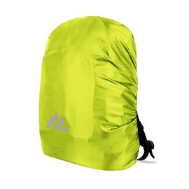 LATRAT Waterproof Backpack Cover, Reflective Rainproof Backpack Cover, for Outdoor, Anti-Theft, Camping, Travel, Cycling (XS, Fluorescent Green)