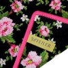 FEILER Amelie Black Pink Handkerchief Hand Towel, 9.8 inches (25