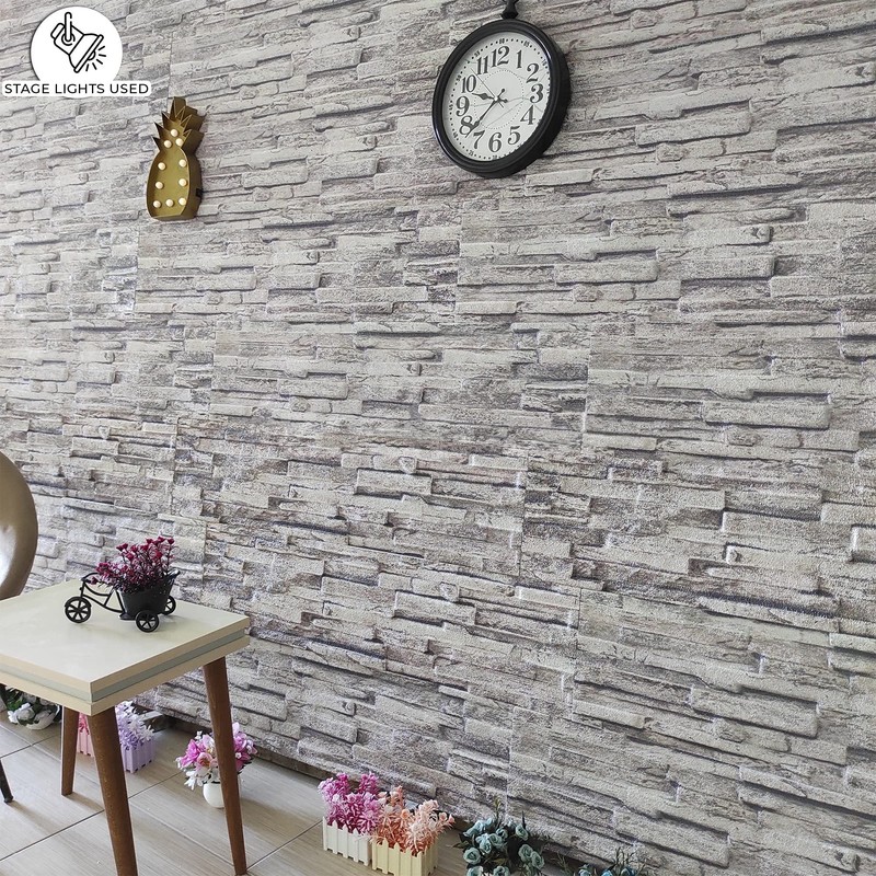 Dundee Deco 3D Wall Panels Brick Effect - Cladding Grey