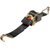 Pewag lashing strap retractable with ratchet and round hook, 25
