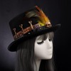 COSDREAMER Women's Voodoo Hats Witch Doctor Hat Skull Feathers Hat
