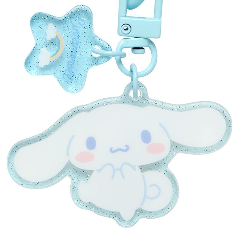 Sanrio 424366 Keyring Hanger with Mascot, Cinnamoroll, Keychain, Strap