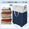 HomeHacks 90L Rolling Laundry Hamper with 4 Smooth Wheels, Collapsible