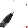 BLACK Ballpoint Pens, Gripper, BLACK, 0.5mm Fine Point, Pack of