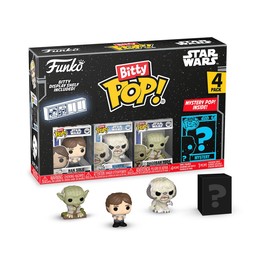 Funko Pop Bitty: Star Wars - Han Solo, Wampa, Dagobah Yoda, & Mystery Chase Figure - (Styles May Vary) and A Surprise Mystery Mini Figure - 0.9 Inch (2.2 Cm) Collectable - Gift Idea