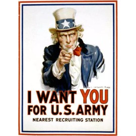 UNBRANDED Vintage Military Enlistment Poster Reproduction Print Advertising 17x12