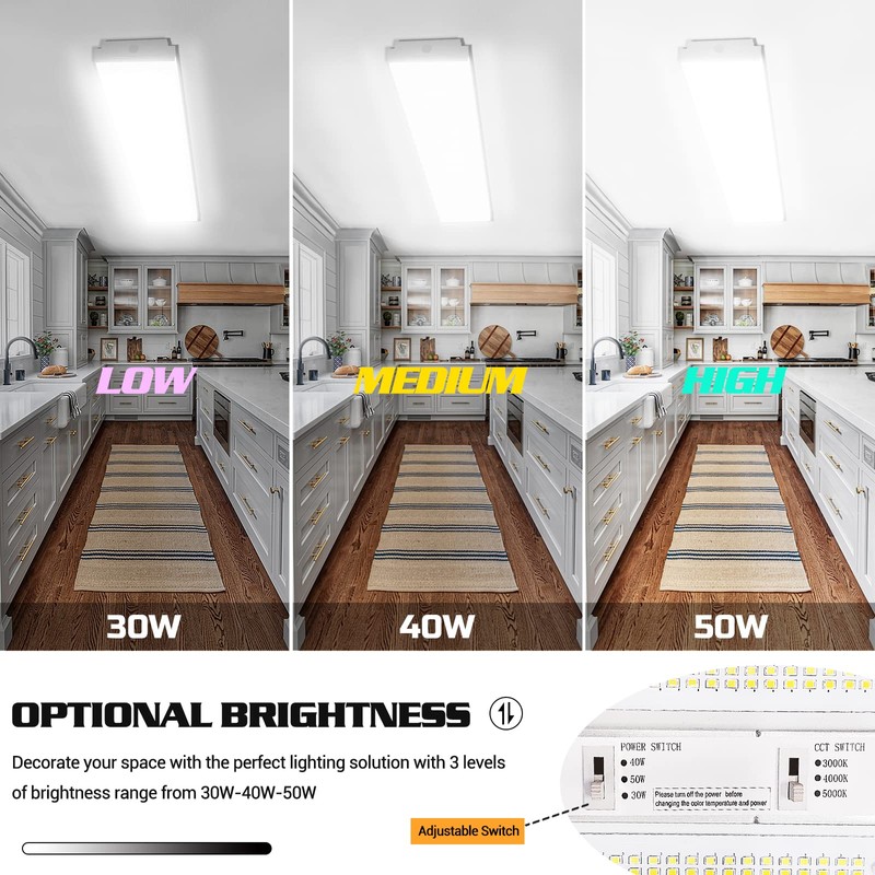 FaithSail Dimmable 4FT LED Wraparound, 4 Foot LED Light Fixture