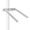 Newpowa Universal Solar Panel Heavy Duty Double Arm Pole Wall