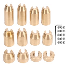 Wheel Spoke Balance Weights, Motorcycle Reusable Brass Wheel Spoke Balance Weights Refill Kits, Compatible with Super Moto, Dual Sport Spoked Wheels (12Pcs)