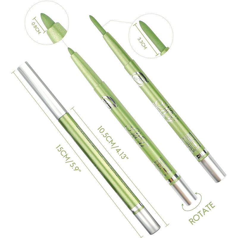 Chargenyang 12 PCS Colorful Eyebrow Pencil Eyeliner Eyebrow Lip Liner