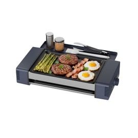 HBN Indoor Grill and Electric Griddle, 3-in-1 Smokeless Indoor Grill with Grill Rack & Nonstick Griddle & Sausage Grill Korean BBQ grill for Kitchen, Dishwasher Safe, 400F