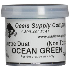 Luster Dusts Cake DP-24 Decorating Dust, Teal Ocean Green, 2 Gram