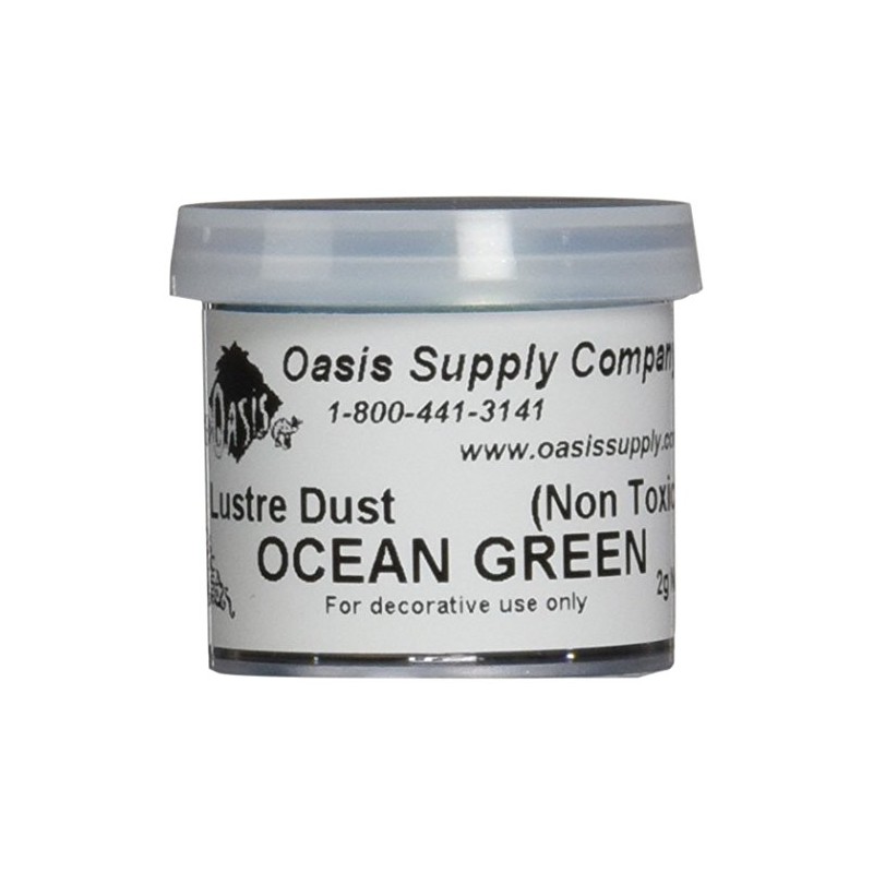 Luster Dusts Cake DP-24 Decorating Dust, Teal Ocean Green, 2