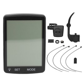 Bike Computer Waterproof LCD Backlight Display Speed Meter Cycling Odometer with 2 Buttons