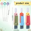 6pack Cleaner Brush Set, 3 in 1 Cup Lid Cleaning