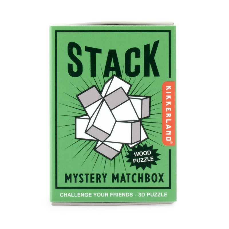 Kikkerland Mystery Matchbox Wood Assorted Styles Puzzle
