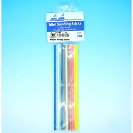Albion Alloys Sanding Stick, 100/180/240/320/400 Grit, Fine to Coarse, Compatible with Nickel