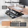 EHO Keyboard Tray with Drawer - Clamp On Under Desk