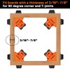 PONY 4-Pack Corner Clamp for Woodworking, 90 Degree Right Angle