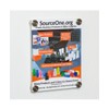SOURCEONE.ORG Source One Acrylic Sign Holder with Standoff, Clear or