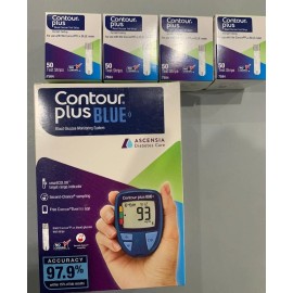 Contour Plus Blood Glucose 200 Test Strips PLUS METER Exp 7/30/2026