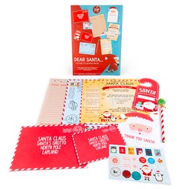 Letter To Santa - Santa Letter Writing Kit For Kids - Fun Christmas Activities With Letter Writing Paper And Envelopes - Letter To Father Christmas Kit - Christmas Letter To Santa