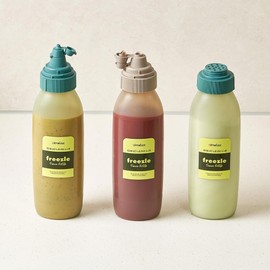 CIMELAX 16 oz Squeeze Bottle with 3 Types of Nozzles for Sauces, Seasonings, and Oils