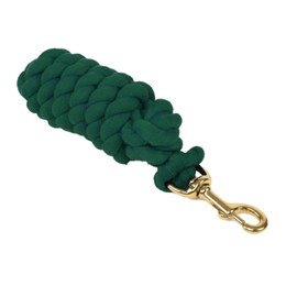HEADCOLLAR LEAD ROPE WITH TRIGGER CLIP HORSE EQUESTRIAN RIDING TACK HANDLING [BOTGRN] [ONE SIZE]