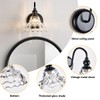 TLOLGT Modern Black Wall Sconce Mini Wall Light Made of