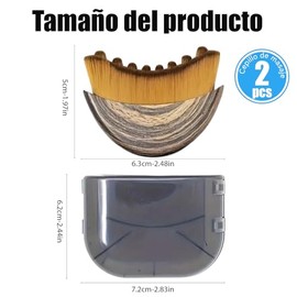 2 PCS Cepillo Facial para Contorno Linfático, Herramientas para Masajes Faciales, Diseño Ergonómico para Rostro, Mandíbula y Cuello, Perfecto para Bel