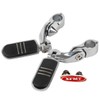 XFMT Chrome 1 1/4" 32MM Short Angled Footpegs Highway Engine