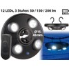 Luminea Parasol Light: LED Umbrella Light with 4 Rotating &