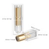 CALLARON Lipstick Tube Transparent Refill Container Plastic Rotating Lipstick Refill
