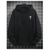 SOLY HUX Hoodies for Men Graphic Print Drawstring Drop Shoulder