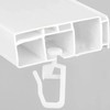 ZZLZX Curtain Track Glider Roller Hook 50PCS Curtain Gliders with