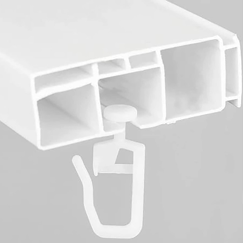 ZZLZX Curtain Track Glider Roller Hook 50PCS Curtain Gliders with