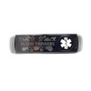 Black Blood Thinners Bracelet, Emergency Medical ID Inside, Unisex Anticoagulants