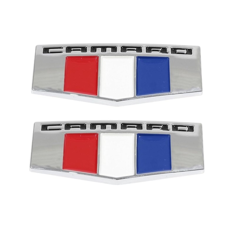2 PCS Camaro M Emblems - 3D Metal Badge -