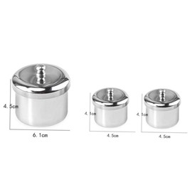 OHPHCALL 3pcs Crystal Liquid Powder Container Nail Art Tools Set Acrylic Nail Liquid Jar for Dipping Powder Professional Manicure Supplies