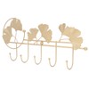 Wall Coat Rack Ginkgo Leaf Design Simple Elegant Style Wide