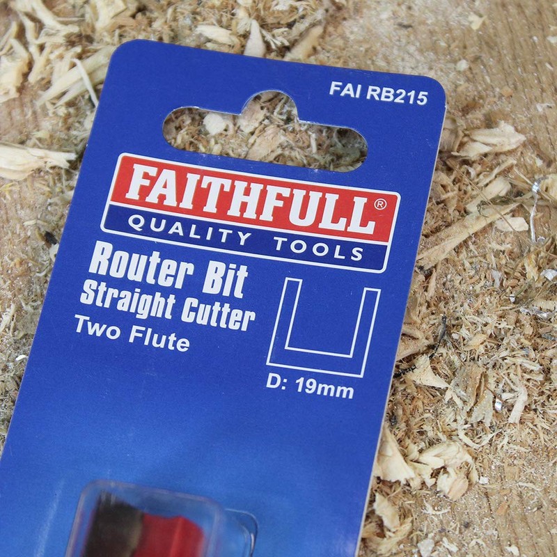 Faithfull Router Bit TC Two Flute 19.0MM X 25MM