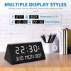 Kogonee Wooden Digital Alarm Clock, 0-100% Dimmer, 2 Alarm Settings,