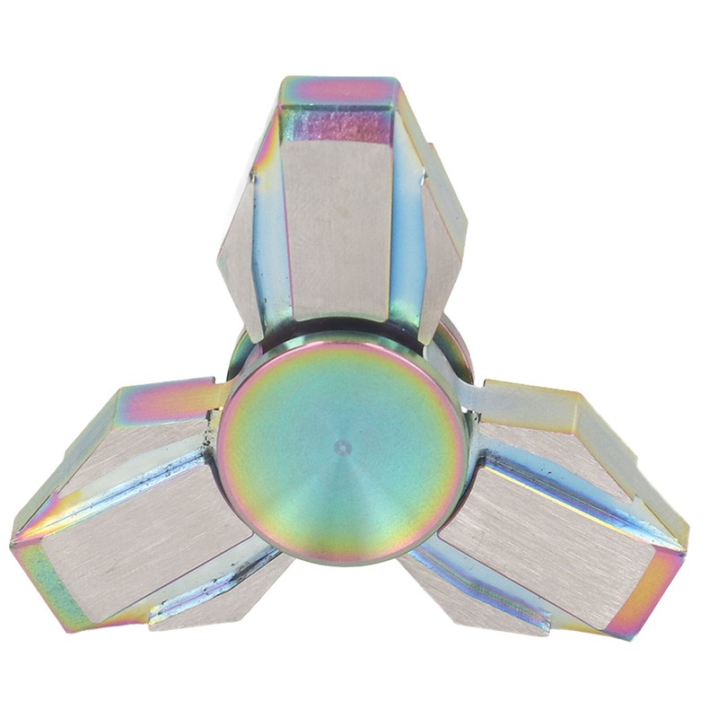 Fingertip Gyroscope 3 Leaves Reduce Anxiety Metal Rotating Decompression Toy
