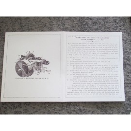 REGINA MUSIC BOX  OILING  CLOCKWORK INSTRUCTIONS #'s 14, 15, 51 Repro