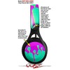 Skin Decal Wrap for Beats EP Drip Teal Pink Yellow