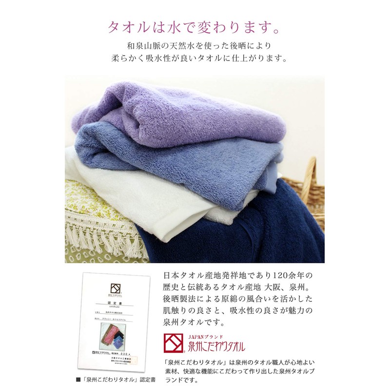 Hiorie Bath Towel, Hotel Style Towel, Classy, Set of 2,